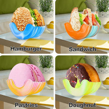 Silicone Burger Holder Snack Holder Reusable Burger Holder (2 Pc)