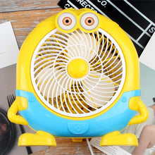 Plastic Cute Mini Cartoon Electric Usb Fan Desk Fan For Children (Battery Not Include)