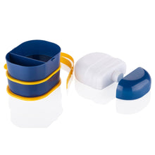 Lunch Box Capsule Shape Strap-on Lunch Box With Water Bottle And Handle