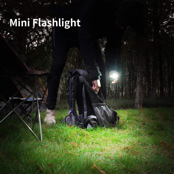 Led Battery Operated Keychain Flashlight Small Work Light With Folding Bracket Bottle Opener For Camping Hiking Emergency (2 Pc)