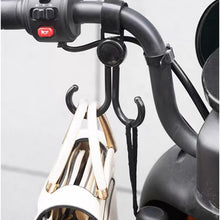 Multi-purpose Strong Pushchair Hook Clip Baby Carriage Hook 360degree Rotating Black Stroller Clip For Hanging Bag Baby Carriage Hook For Cars Wheelchairs Walking Aids Bicycles Shopping Trolley Bicycles (3 Pc)