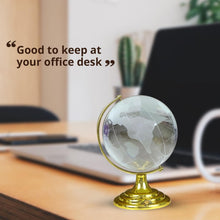 Crystal Globe World Map 50 Mm With Golden Stand (1 Pc)