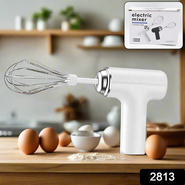 Portable kitchen blender and hand mixer, high power beater with 2 whisks