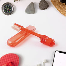 Portable Folding Toothbrush With Built-in Travel Case (4 Pcs)