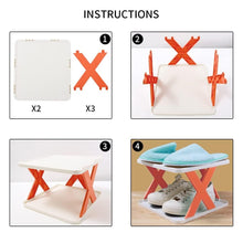 6 Layer Shoe Rack Design Lightweight Adjustable Plastic Foldable Shoe Cabinet Storage Portable Folding Space Saving Shoe Organizer Home And Office