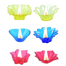 Plastic Candle Cup With Multi Shape  (Multicolor)