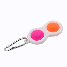 Simple Dimple Fidget Toy Mini Keychain (2 Pc)