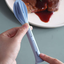 3 In 1 Reusable Spoon Knife Forks Tableware Spoon (3 Pcs, 2 Set)
