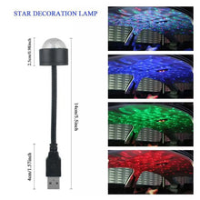 Usb Star Night Light Projector And Mini Disco Ball Light Adjustable Auto Roof Interior Car Ceiling Lights Flexible Atmosphere Strobe Light Decorations For Bedroom Car Party Ceiling