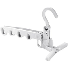 5 Holes Foldable Clothes Hanger Travel Clothes Hanger Multifunctional Clothes Hanger Space-saving Wall Holder Clothes Rack Robust Clothes Hanger For Travel Indoors (2 Pc)