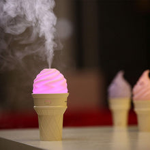 Ice Cream Design Led Humidifier For Freshening Air  Fragrance (Multicolored)