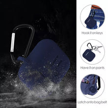 Silicone Shockproof Protection Wireless Headphones Carrying Box Cover With Metal Keychain